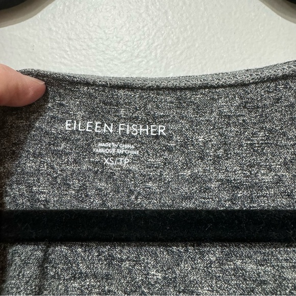 Eileen Fisher Silver Asymmetrical Sundress Scoop Neck Sleeveless XS - Picture 6 of 6